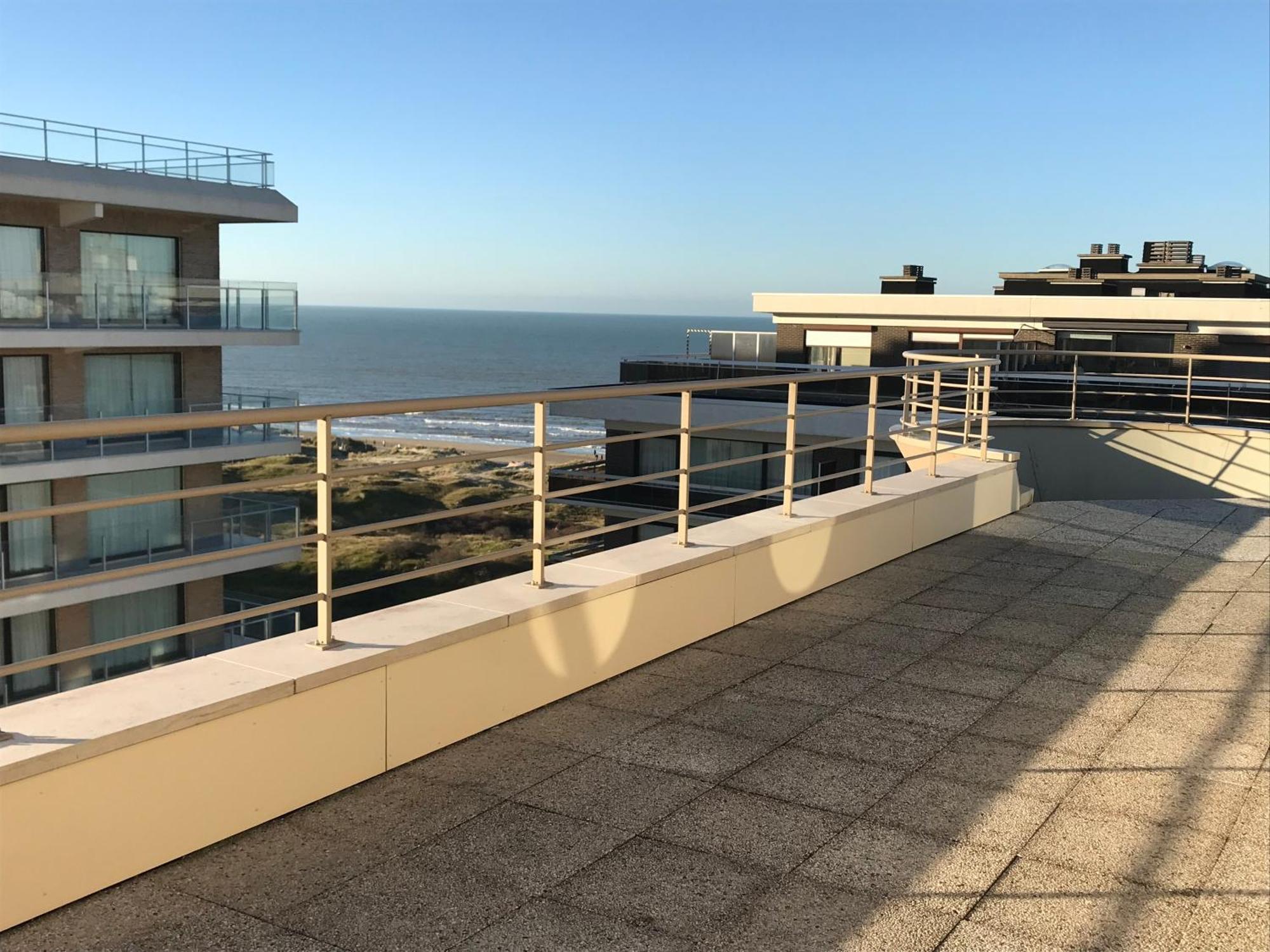 Duplex Penthouse Super Zeezicht Apartment De Panne Bagian luar foto